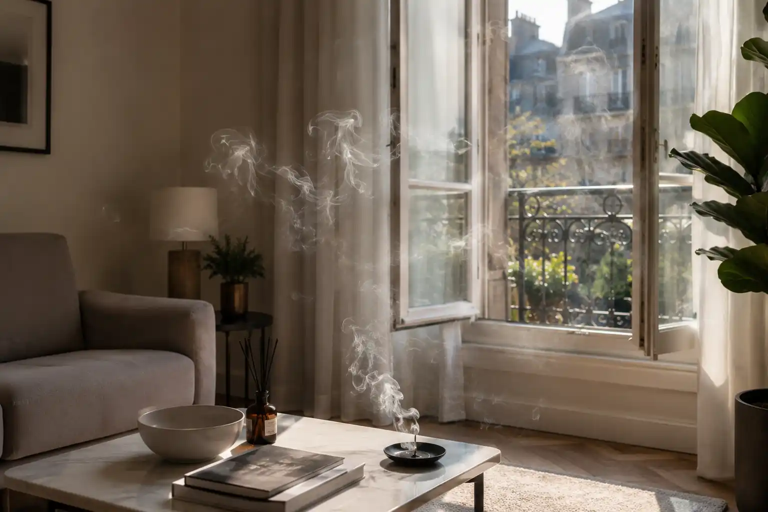 Cigarette smell lingering in an Airbnb apartment